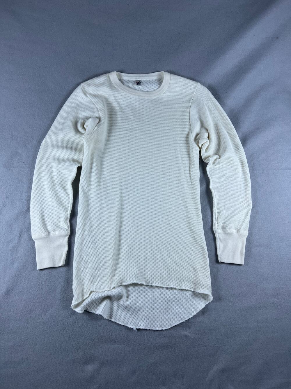 Vintage Arctex Thermal Shirt Mens L Off White Waffle Knit Cabincore Outdoor Tee